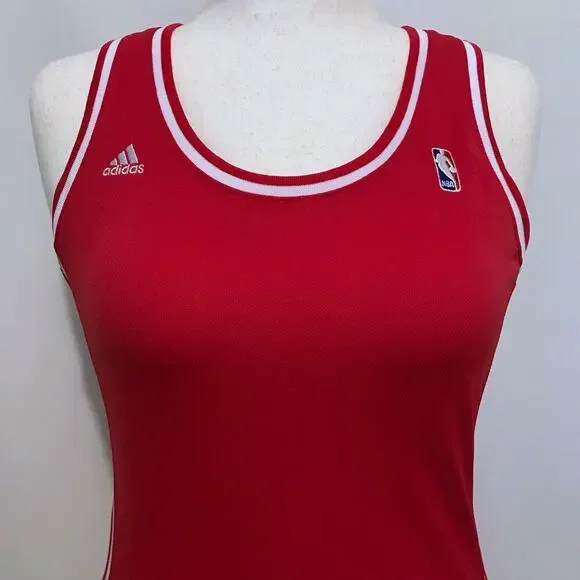 Adidas NWOT NBA Red and White Jersey Women M - Picture 2 of 11